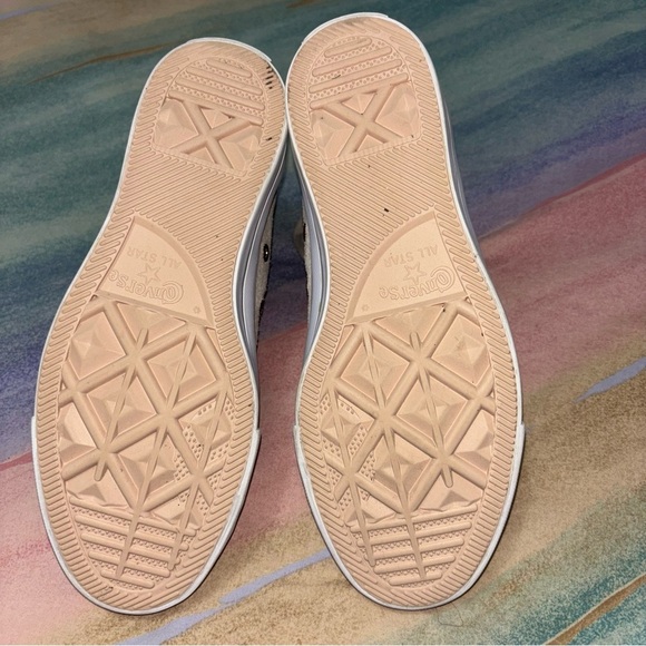 Converse Chuck Taylor All Star Hi Womens Size 5 Papyrus Ivory Snake Sneakers - Picture 8 of 9